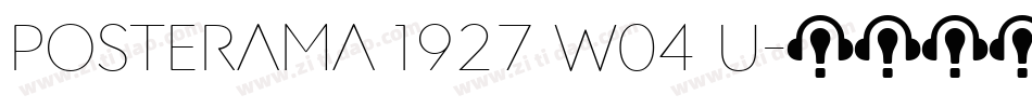 Posterama 1927 W04 U字体转换